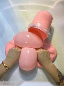 1pc 160ml Bucket Bubble Gel Fake Water Hug Milk Stress Relief Non-Sticky Hug Milk - Pressure Relief Fidget Squishy Toys - Adult Anxiety Relief Fingertip Toy, Suitable For Outdoor Stress Relief, Desktop Decor, Party Favors And Holiday Gifts - Multicolor - View 3