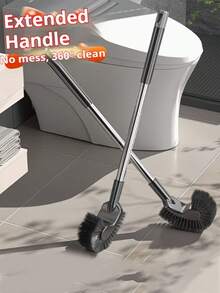 High-Quality Long Handle Toilet Brush, Designed For Daily Cleaning Of Toilets And Home Crevices, Curved Brush Head, Suitable For Toilets And Squat Toilets Kuan Kuan - A - View 4