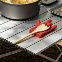 2pcs Red Finger-Shaped Pot Lid Lifter/Anti-Splatter Clip, Creative Palm-Shaped Kitchen Tool, Suitable For Pot Lids And Soup Ladles - Multicolor - View 5