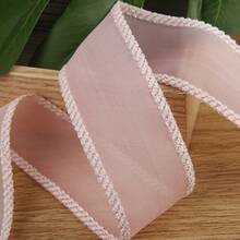 Cinta de gasa con acabado metálico plateado, material para manualidades DIY, ropa, sombreros, cajas de regalo, decoración de flores, lazos, accesorios para el cabello - Multicolor - Ver 32