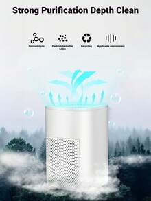 1pc Air Purifier, Deodorizer, USB Powered, High-Efficiency Filter Purification, Sleep Mode Product Functions: Remove VOCs, Pollen, Dust Particles, Formaldehyde, Secondhand Smoke, Sterilization, Smog, Disinfection - Multicolor - View 6