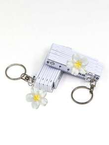 Portable Folding Ruler With Keychain,Cherry Blossom Pendant Ruler Charm,Office Measurement Tools,Cute Bag Charm,Pocket Tape Measure - Multicolor - View 9