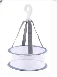 1pc Foldable 1-3 Layer Fish Drying Rack, Made Of Polyester Fiber Mesh, Suitable For Drying Shrimp, Fish, Fruits, Vegetables, Herbs, Comes With Zippered Anti-Fly Cover, Also Can Be Used For Drying Toys And Clothes - Multicolor - View 15