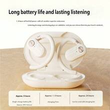 Lenovo EA390 Ear-Hook Wireless Headsets Open Bone Conduction Music Sports Bluetooth Earphones - Off White - View 8