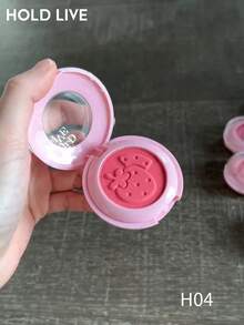 HOLD LIVE Puffy Mist Blush & Highlighter Palette, Dual-Layer Cream Blush, Atmospheric Strawberry Red - H04 - View 5