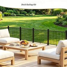 4Ftx 36in H Level Deck Railing Kit, Textured Black AAMA2604 Powder Coat, IBC Certified Guard Rail Deck Porch Balcony Patio Outdoor - Black-level Railing + 4 Step + 1 - View 7