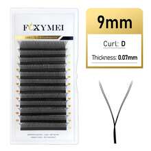 FOXYMEI 12 Rows New W-Shape Eyelashes C/D Curl W-Shape Lash Extensions YY Imported Material Handmade Natural False Eyelashes 8-15mm Pre-Made Dense Fan Shape 0.07mm Thickness Lightweight Soft Auto-Blooming Salon Style - View 18