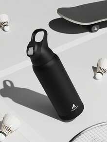Powcan 32 Oz Stainless Steel Insulated Water Bottle With Straw And Carry Loop, Double-Walled To Keep Cold For 24 Hours, Leak-Proof, Suitable For Sports And Travel - Black - View 8