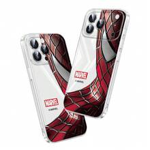 Miniso Marvel Spider-Man 透明防摔軟殼手機保護殼，適用於 iPhone 17/17 Pro/18 Pro Max/18 Pro/Air/16 Pro Max/15 Plus/14/13/IP17/15 Pro/12 Pro/11/16 Plus，適合 Apple - 無色 - 查看 3