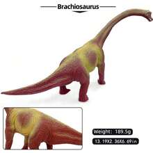 8 Styles 8-14Inch Hand-Painted Jurassic Dinosaur Models, T-Rex Allosaurus Brachiosaurus Triceratops, Room Decor Collectible Toy Gift For Boys - Multicolor - View 6