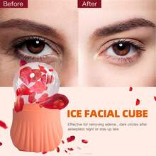Face And Eye Ice Roller, Ice Surface Roller, Ice Roller Skin Care Tool, Women's Gift, Cute Silicone Ice Mold Accessory In Collegiate Style - A - View 7