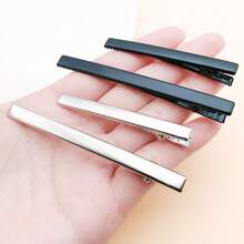 5 Stücke 8x60mm 8x80mm flache Metall-Haarspangen-Clips mit einzelner Zange, Schmuckbasis für DIY-Haarspangen, Schmuckherstellungszubehör - Verschiedenfarbig - Übersicht 7