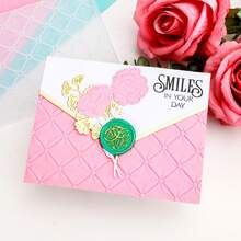1 pieza Carpeta con relieve 3D, Suministros para scrapbooking DIY, Carpeta de plástico con relieve y patrón aterciopelado, Adecuada para hacer tarjetas, scrapbooking y otras creaciones de manualidades de papel - Multicolor - Ver 5