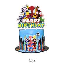 25pcs Spider Friend Cake Topper,Cupcake Toppers, Birthday Decorations,Spider Friend Theme Party Supplies, Birthday Decorations,Spider Friend Cake Decorations,Spider Friend Birthday Party Decorations - Cartoon - View 8