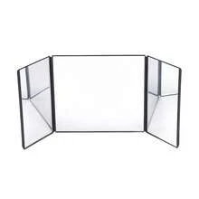 Car Sun Visor Mirror 3-Fold Rearview Makeup Mirror, Foldable Beauty Mirror For Girls And Women, Suitable For Cars, Vehicles, Trucks And Travel - A - View 9
