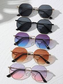 5pcs Black, Gray, Brown, Pink and Blue Combination