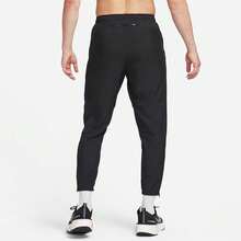 Nike Challenger Elastic Logo Soft Loose Comfort Mid-Rise Straight Leg Casual Pants For Men - Black - View 3