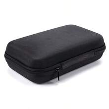 1 buah Tas Penyimpanan Aksesori Digital, Kotak Pelindung Hard Drive Dua Lapis Portabel, Kantong Penyimpanan Kabel Data, USB Drive, Earphone, dan Aksesori Digital Anti Debu, Tas Pengatur Kabel dan Koin dengan Resleting - Hitam - View 2