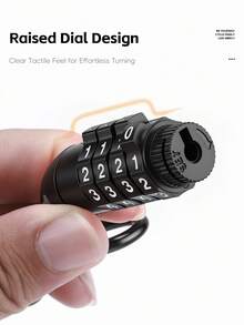 WEST BIKING 1.5m Bicycle Helmet Lock Combination Steel Cable Lock Portable Mini Zinc Alloy Keyless Anti-Theft Lock Scratch-Resistant Rust-Proof Thin Lock Head Suitable For Mountain Bike Road Bike Helmet Lock - Multicolor - View 4