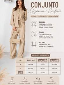 Women's Chic Velvet Winter Set - Champagne - View 2