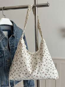 Large Capacity Corduroy Tote Bag For Women 2026 New Fashion Commuter Shoulder Handbag Versatile Niche Design - White - View 7