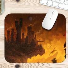 Fantasy Floating Medieval Castle Dragon Starry Sky Extended Gaming Mouse Pad, Large Non-Slip Rubber Waterproof Keyboard Desk Mat, Suitable For PC Laptop Gaming Office Desktop Decoration - View 6