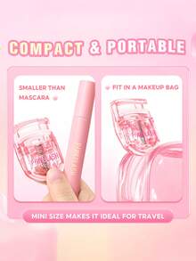 PINKFLASH Portable Eyelash Curler, Creates Quick And Natural Curled Lashes With Long-Lasting Lifting And Lengthening Effect. Suitable For Daily Makeup, Party Looks And Y2K Styling, A Wonderful Gift For Valentine's Day And New Year. T17 - Watermelon Pink - View 7
