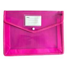 Expandable Plastic File Bag (With Snap Closure Transparent Envelope Style Opening, No Inner Dividers, Large Capacity, Multiple Colors Available, Fits A4 (33cm/12.99in*25cm/9.84in) Size, Random Color) - A - View 15