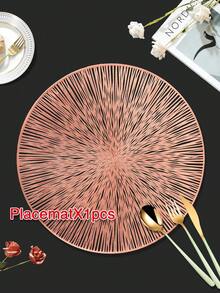 1/2/4/6/8/10/12件組PVC餐墊，廚房餐桌用，室內/戶外適用，可水洗耐熱易擦拭，餐桌墊與杯墊，適合露營、節慶、婚禮、派對 - 彩色 - 查看 13