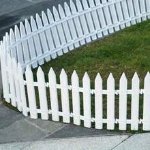 10/20pcs Connectable Pointed Stake Small Fence - Durable And Easy To Maintain, Suitable For Flower Beds, Vegetable Gardens, Lawns, Flower Boxes, Christmas Tree Decoration | Snap-Together Design For Indoor/Outdoor Home Use, Effectively Prevents Soil Erosion From Rain And Blocks Pets/Small Animals From Trampling Vegetables - A - View 6