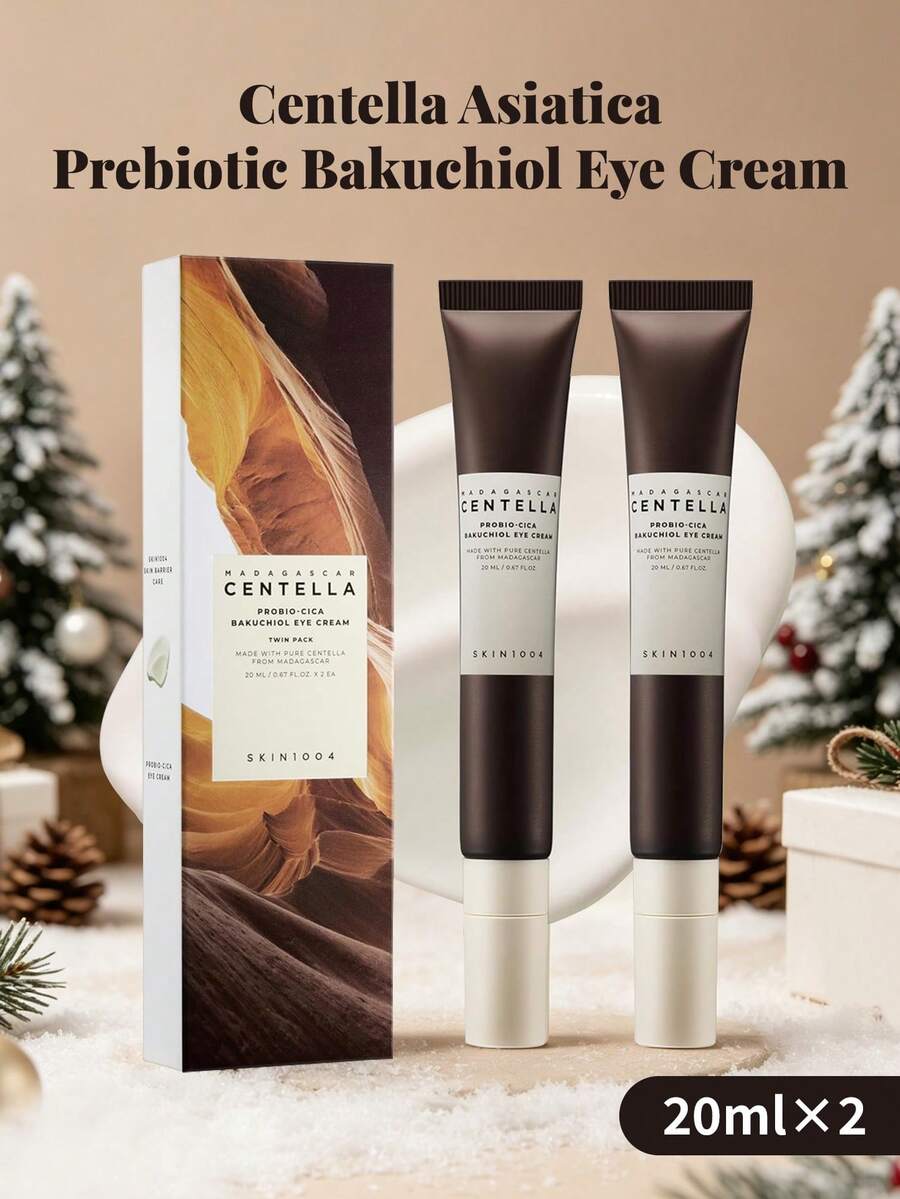 SKIN1004 Probio-Cica Bakuchiol 眼霜 2 支裝 20ml×2,純素視黃醇撫平細紋、提亮黑眼圈,溫和抗老眼霜,適合敏感肌日常使用 - 積雪草益生巴庫奇醇眼霜雙支裝20ml*2 - 查看 1