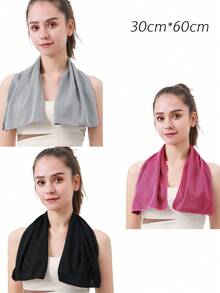 3pcs/1pc Sweat-Absorbing Cooling Sports Towel, Wrist Towel, Buttoned Absorbent Cooling Scarf, Towel, Sweat Towel, Unisex, Portable, Multi-Purpose, Suitable For Daily Outings, Sports, Cycling, Running, Hiking, Men's Gift, Holiday Gift, Women's Gift - Multicolor - View 8
