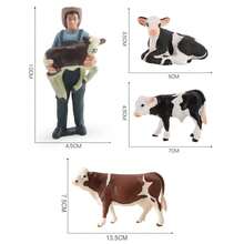 Realistic Farm Livestock Cattle Sheep Poultry Model Statue Desktop Decor Ornament - Multicolor - View 7