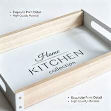 1pc European Style Minimalist Iron & Wood Storage Tray Decor, Suitable For Living Room Coffee Table, Dining Table Decoration And Daily Storage, Also Ideal As Holiday Gift And Party Table Decor - Multicolor - View 9