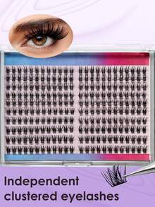 240pcs Kit Bulu Mata Panjang Kapasitas Besar, Set Bulu Mata Panjang 10-16mm, Bulu Mata Palsu Lembut dan Ringan, Digunakan untuk Ekstensi Bulu Mata dan Alat Aplikasi Bulu Mata, Cocok untuk Acara Keluarga, Pernikahan, Perjalanan, dan Acara Musim Semi. - Putih - View 2