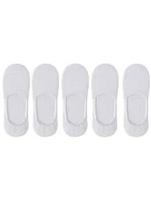 1/5/10/15/30 pares de calcetines deportivos neutros, calcetines de tobillo blanco/negro/gris, unicolor estilo minimalista, adecuados para uso casual diario - Multicolor - Ver 7