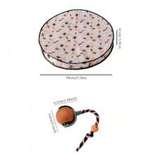 Nicbeybole 2pcs Pet Hunting Tent + Electric Cat Ball Toy, Single Person Pet Hunting Tent, Self-Entertainment Hidden Tent, Cat Dog Magic Ball Toy With Bell And Light, 2-In-1 Interactive Educational Cat Ball And Hunting Tent Set - Multicolor - View 5