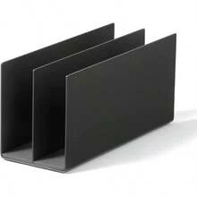 スチール仕切りスタンド・２仕切・ダークグレー ・約幅８６×奥行２３０×高さ１１０ｍｍ 83767150 - ダークグレー - チェックする 1