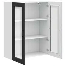 Nero Legno ingegnerizzato Mobile da Parete 80x31x100cm Mobile da Cucina Armadio Montaggio a Parete Scaffale Ordine Ufficio Interno Dispensa Sala da Pranzo Casa Organizzazione Lavanderia Soggiorno Corridoio - nero - Visualizzare 4