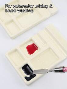 Ceramic Palette: All-In-One Multifunctional Ceramic Nail Art Palette-Neat And Comfortable To Use - Multicolor - View 4