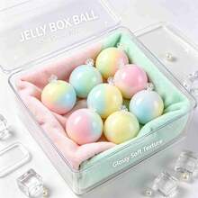 1PCS Handcrafted Clay Filled Wax Cracking Squishy Ball, Crispy Outer Shell Slow Rebound Squeeze Toy With Satisfying Cracking Sound, Ideal Planner Desk Accessory And Holiday Party Favor Small Gift - 1PCS - View 1