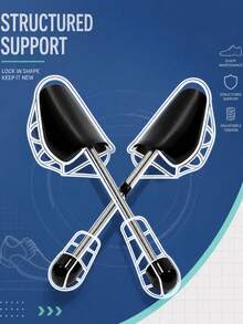 2PCS Adjustable Spring Shoe Stretcher Shoe Tree For Men And Women Shoe Shape Keeper Anti Crease Shoe Expander For Sneakers Boots Dress Shoes - Multicolor - View 1