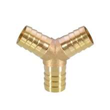 Distribuidor de agua de tres vías tipo Y de latón, conector de tubería de agua de 4-25 mm, adecuado para tuberías de agua, petróleo y gas, accesorios para bombas. - Negro - Ver 2