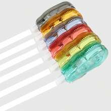 12/6 Transparent Macaron Color Correction Tape, Large Capacity, Smooth Continuous, Strong Coverage, Student Classroom Homework Correction, Office Note Correction, Ledger Decoration Highly Attractive Stationery Set - Multicolor - View 5