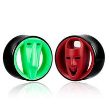 2pcs Hollow Mask Design Ear Tunnels Gauges, Punk Gothic Ear Stretcher Expander Body Piercing Jewelry For Halloween Party - Round - View 39