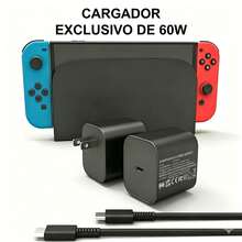 60W PD 3.0 Fast Charger For Nintendo Switch 2, Compact & Portable USB-C Charging Block, Power Adapter With 5ft Cable Compatible With IPhone And Compatible With Samsung - US A Type Plug(110-127V) - View 6