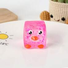 1PC Maltose Cube Squishy Slow Rebound Stress Relief Toy, Cute Cartoon Decompression Gadget, Perfect Easter Birthday Halloween Christmas Party Gift (Random Color) - Multicolor - View 6