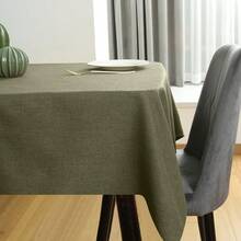 Küchentischdecke - Dicht-beige Leinen-Effekt - Übersicht 3