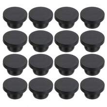 16pcs T-Shaped Rubber Stoppers, Insulated/Corrosion-Resistant/Heat-Resistant/Cold-Resistant/Strong Sealing/Waterproof/Dustproof, Suitable For Laboratory Or Other Bottle Sealing, Hole Plugs, Test Tube Stoppers, Household Use - Black - View 16