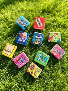 20pcs Food And Beverage Themed Book-Shaped Pendant Charms With Holes, Lightweight Bohemian Style, Suitable For DIY Jewelry Making And Crafts, Earring Pendants, Necklace Charms, Bag Charms, Keychain Accessories, Phone Case DIY Sticker Material, Holiday Or Birthday Gift For Family And Friends - Multicolor - View 4